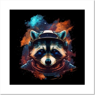 space raccoon Posters and Art